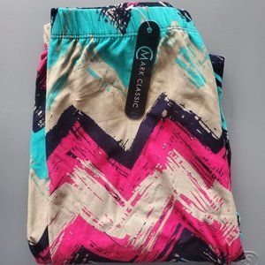 Women's Chevron Grunge Leggings